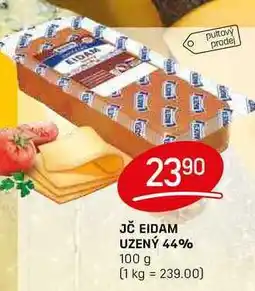 Flop JČ EIDAM UZENÝ 44% 100 g nabídka