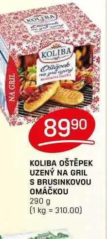 Flop KOLIBA OŠTĚPEK UZENÝ NA GRIL S BRUSINKOVOU OMÁČKOU 290 g nabídka