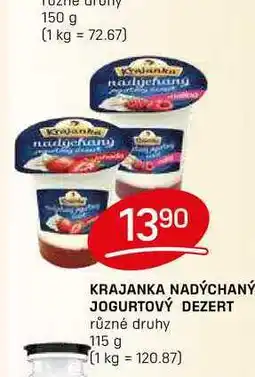 Flop KRAJANKA NADÝCHANÝ JOGURTOVÝ DEZERT různé druhy 115 g nabídka