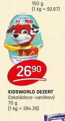 Flop KIDSWORLD DEZERT čokoládovo-vanilkový 70 g nabídka