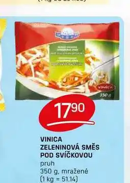 Flop VINICA ZELENINOVÁ SMĚS POD SVÍČKOVOU pruh 350 g, mražené nabídka
