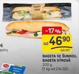 Flop BAGETA SE ŠUNKOU, BAGETA SÝROVÁ 200 g nabídka
