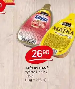 Flop PAŠTIKY HAMÉ vybrané druhy 105 g nabídka