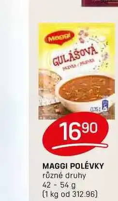Flop MAGGI POLÉVKY různé druhy 42 - 54 g nabídka