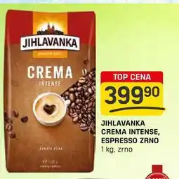 Flop JIHLAVANKA CREMA INTENSE, ESPRESSO ZRNO 1 kg, zrno nabídka
