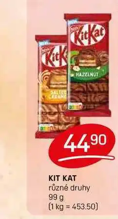 Flop KIT KAT různé druhy 99 g nabídka