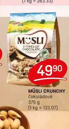 Flop MÜSLI CRUNCHY čokoládové 375 g nabídka
