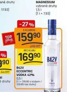 Flop B42V ECCENTRIC VODKA 42% 0,5l nabídka