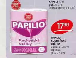 Flop PAPILIO KUCHYŇSKÉ UTĚRKY 2 role, 2-vrstvé nabídka