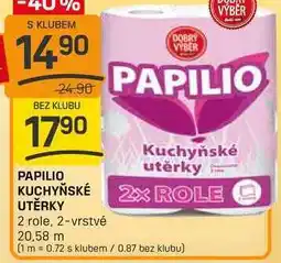 Flop PAPILIO KUCHYŇSKÉ UTĚRKY 2 role, 2-vrstvé nabídka
