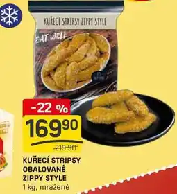 Flop KUŘECÍ STRIPSY OBALOVANÉ ZIPPY STYLE 1 kg, mražené nabídka