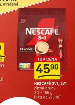 Flop NESCAFÉ 3V1, 2V1 různé druhy 80-165 g nabídka