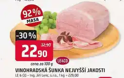 Trefa Vinohradská šunka nejvyšší jakosti 100g nabídka
