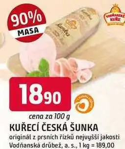 Trefa Kuřecí česká šunka 100g nabídka