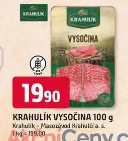 Trefa Krahulík Vysočina krájená 100g nabídka