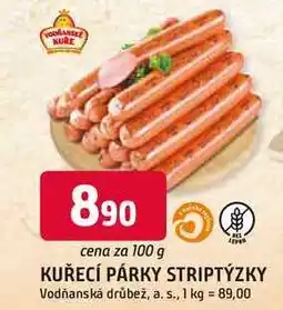 Trefa Kuřecí párky stryptýzky 100g nabídka
