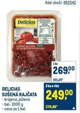 Makro Delicias sušená rajčata nabídka