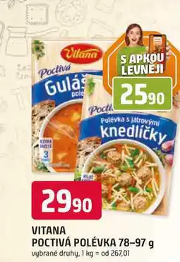 Trefa Vitana POCTIVÁ POLÉVKA 78-97 g nabídka