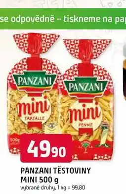 Trefa PANZANI TĚSTOVINY MINI 500 g nabídka