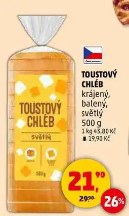 Penny Market TOUSTOVÝ CHLEB Světly, 500 g nabídka