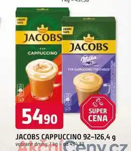 Trefa JACOBS CAPPUCCINO 92-126,4 g nabídka