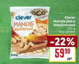 Billa Clever Mandle jádra blanšírovaná 200 g nabídka
