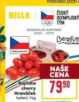 Billa Rajčata cherry Hranáček balení, 1 kg nabídka