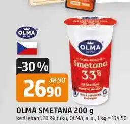 Trefa OLMA SMETANA 200 g ke šlehání, 33% tuku nabídka