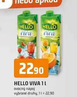 Trefa HELLO VIVA 1l ovocný nápoj nabídka