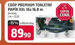 Trefa COOP PREMIUM TOALETNÍ PAPÍR XXL 16x 16,8 m 3vrstvý nabídka