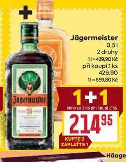 Billa Jägermeister 0,5l nabídka