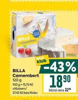 Billa BILLA Camembert 120 g nabídka