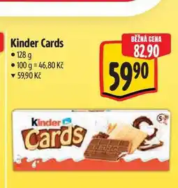 Albert Kinder Cards 128 g nabídka
