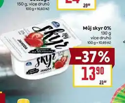 Billa Můj skyr 0% 130 g nabídka
