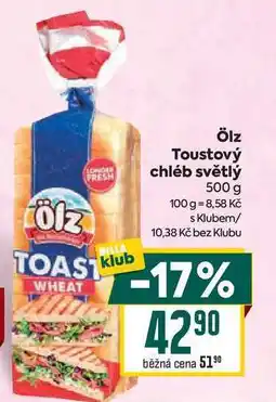 Billa Ölz Toustový chléb světlý 500 g nabídka
