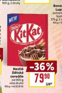 Billa Nestlé Dětské cereálie od 300 g nabídka
