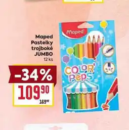 Billa Maped Pastelky trojboké JUMBO 12 ks nabídka