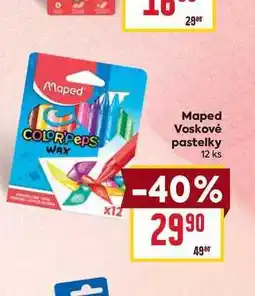 Billa Maped Voskové pastelky 12 ks nabídka