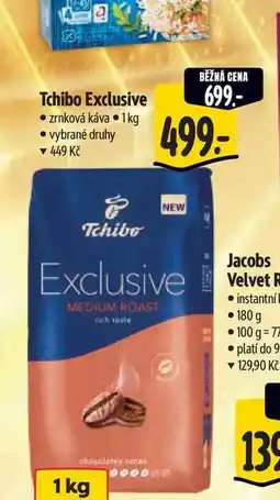 Albert Tchibo Exclusive zrnková káva 1kg nabídka