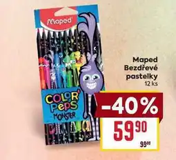 Billa Maped Bezdřevé pastelky 12 ks nabídka