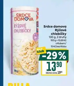 Billa Srdce domova Rýžové chlebíčky 130 g nabídka