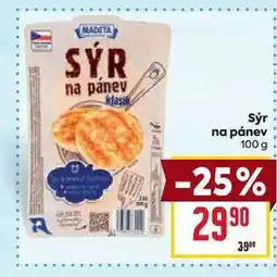 Billa Sýr na pánev 100 g nabídka
