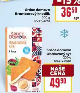 Billa Srdce domova Obalovaný sýr 200 g nabídka