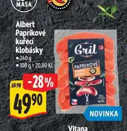 Albert Albert Paprikové kuřecí klobásky 240g nabídka