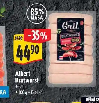 Albert Albert Bratwurst 330 g nabídka