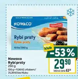 Billa Nowaco Rybí prsty 250 g nabídka