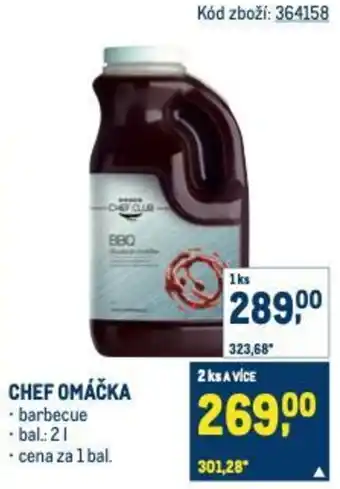 Makro Chef omáčka nabídka