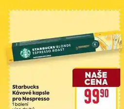 Billa Starbucks Kávové kapsle pro Nespresso 1 balení nabídka