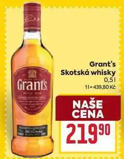 Billa Grant's Skotská whisky 0,5l nabídka