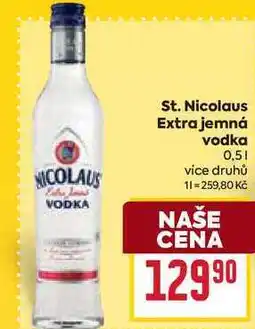Billa St. Nicolaus Extra jemná vodka 0,5l nabídka
